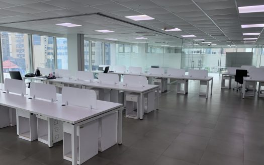 office space for rent with a massive view of the city
